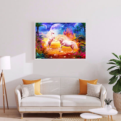 Rainbow Horse - Full Round Drill Diamond Painting 60*50CM