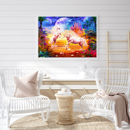 Rainbow Horse - Full Round Drill Diamond Painting 60*50CM