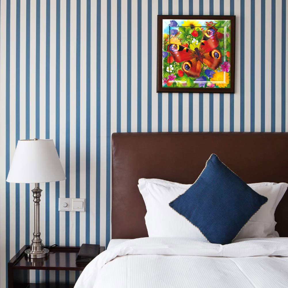 Pansies - Full Round Drill Diamond Painting 30*30CM
