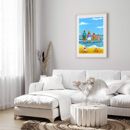 Leisure Time By The Sea - Full Round Drill Diamond Painting 30*40CM