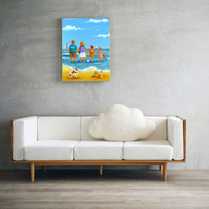 Leisure Time By The Sea - Full Round Drill Diamond Painting 30*40CM