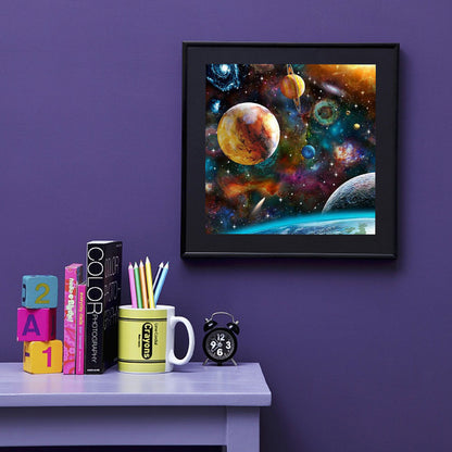 Planet - Full Round Drill Diamond Painting 50*50CM