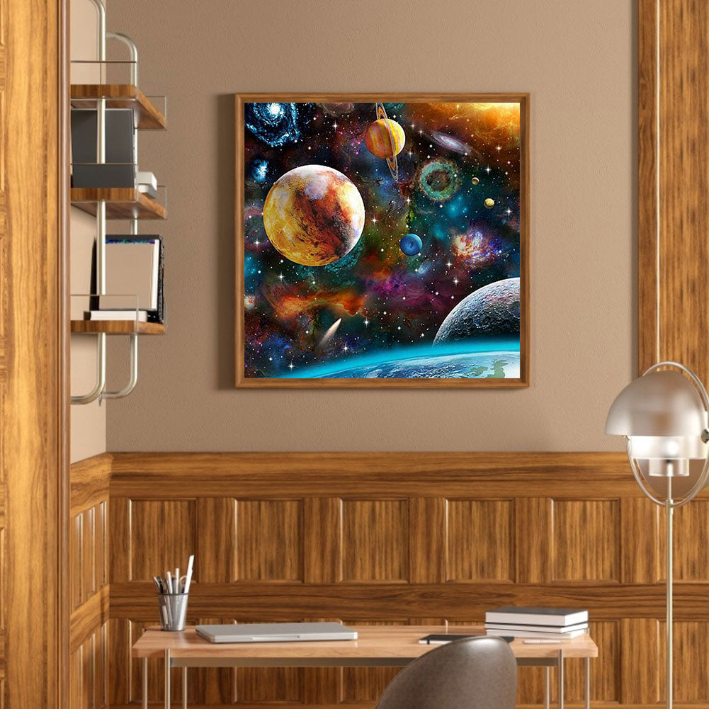 Planet - Full Round Drill Diamond Painting 50*50CM