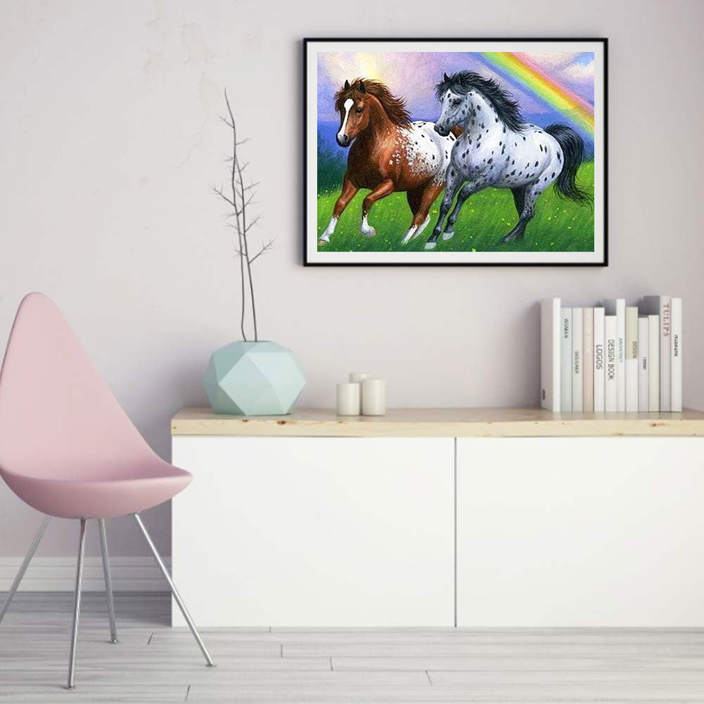 Galloping Horse - Full Round Drill Diamond Painting 40*30CM