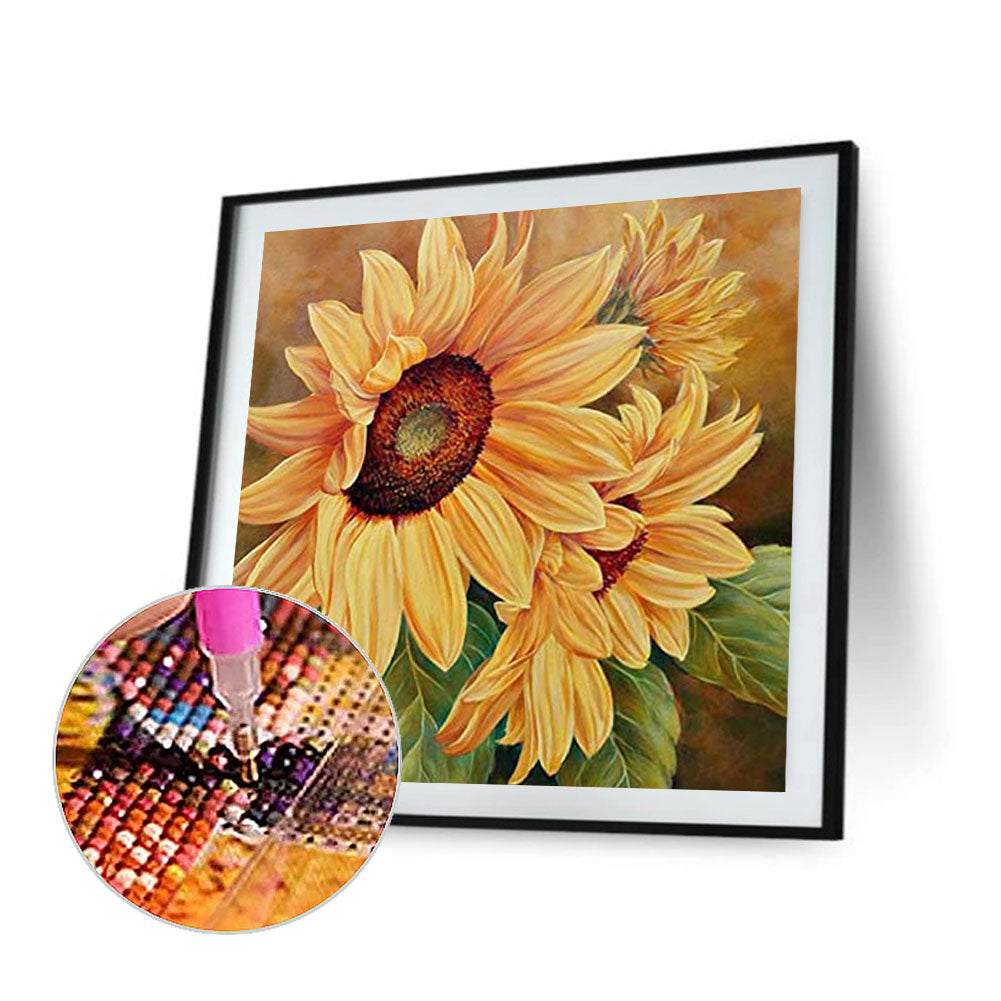 Sunflower - Full Round Drill Diamond Painting 40*40CM