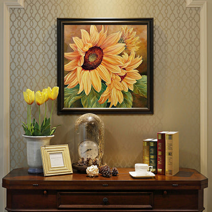 Sunflower - Full Round Drill Diamond Painting 40*40CM