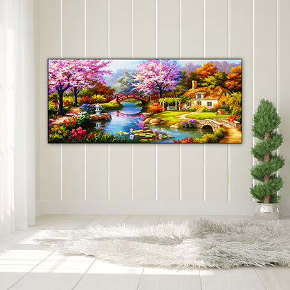 Garden House - Full Square Drill Diamond Painting 100*55CM