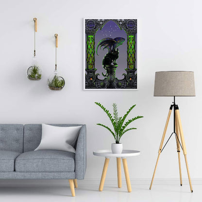 Cat On Pole - Full Round Drill Diamond Painting 30*40CM