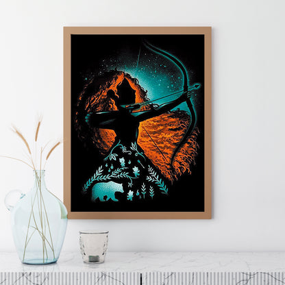 Silhouette Disney - Full Square Drill Diamond Painting 30*40CM