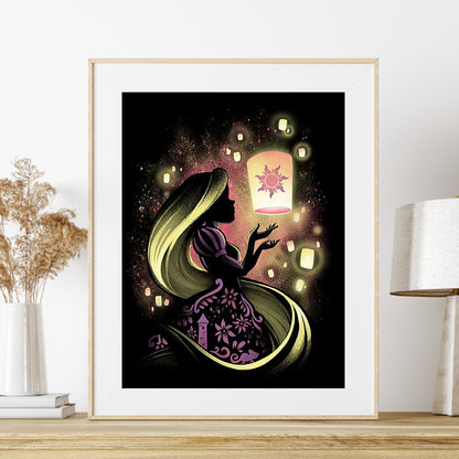 Silhouette Disney - Full Square Drill Diamond Painting 30*40CM