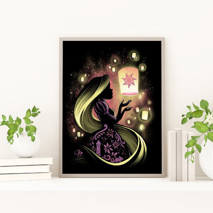 Silhouette Disney - Full Square Drill Diamond Painting 30*40CM