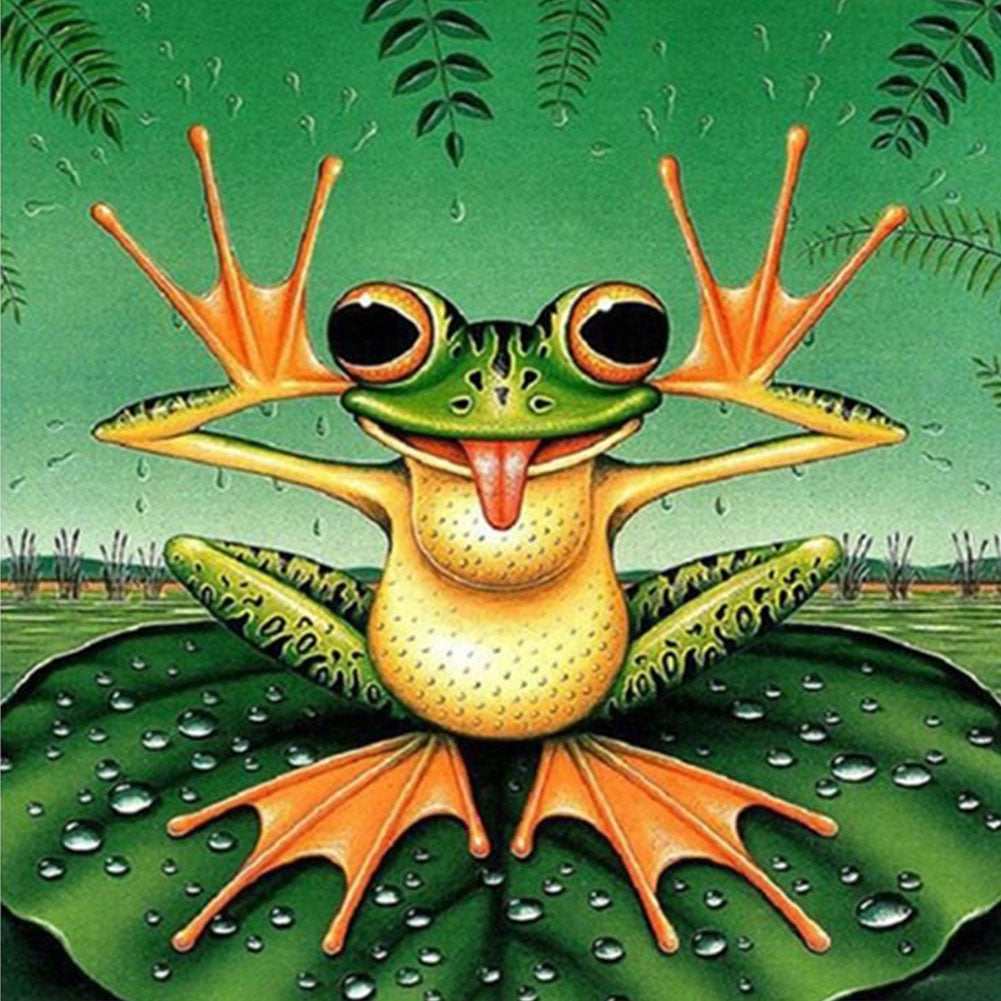 Frog - Full Round Drill Diamond Painting 50*50CM