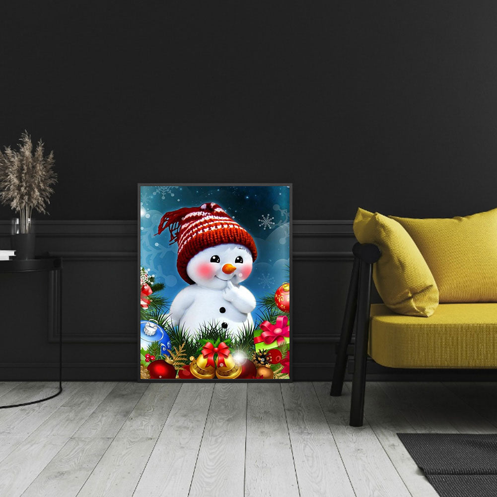 Cartoon Snowman - Full Square Drill Diamond Painting 30*40CM