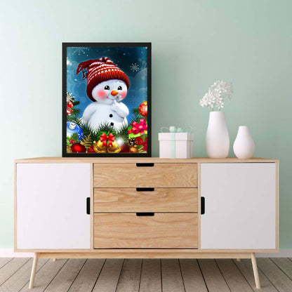 Cartoon Snowman - Full Square Drill Diamond Painting 30*40CM