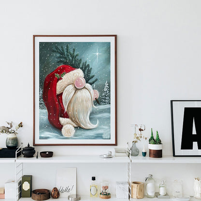 Cartoon Christmas Goblin - Full Round Drill Diamond Painting 30*40CM