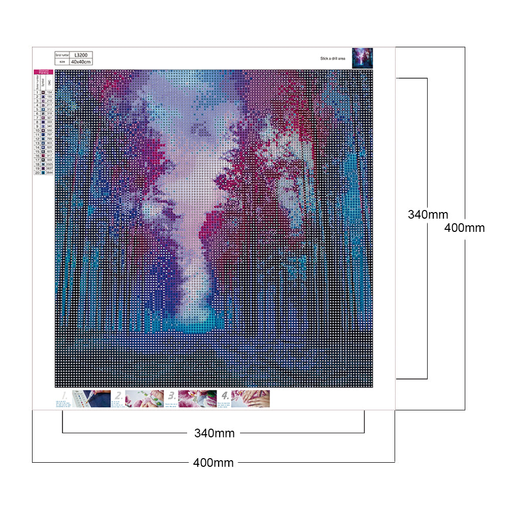Misty Forest - Full Round Drill Diamond Painting 40*40CM