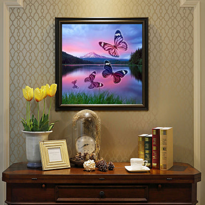 Butterfly - Full Round Drill Diamond Painting 50*50CM