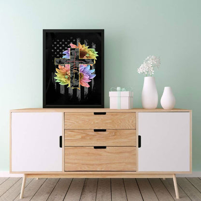 Belief In The Cross - Full Round Drill Diamond Painting 50*60CM