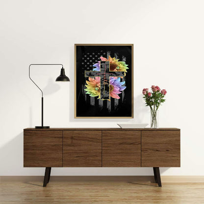 Belief In The Cross - Full Round Drill Diamond Painting 50*60CM