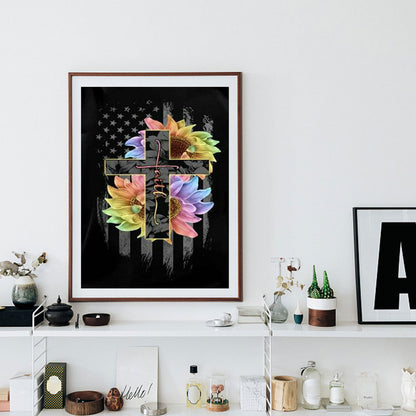 Belief In The Cross - Full Round Drill Diamond Painting 50*60CM