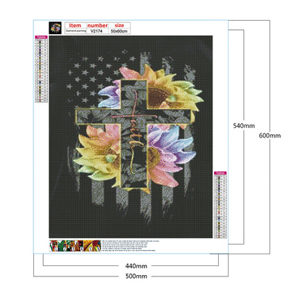Belief In The Cross - Full Round Drill Diamond Painting 50*60CM