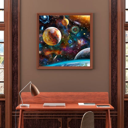 Planet - Full Round Drill Diamond Painting 40*40CM