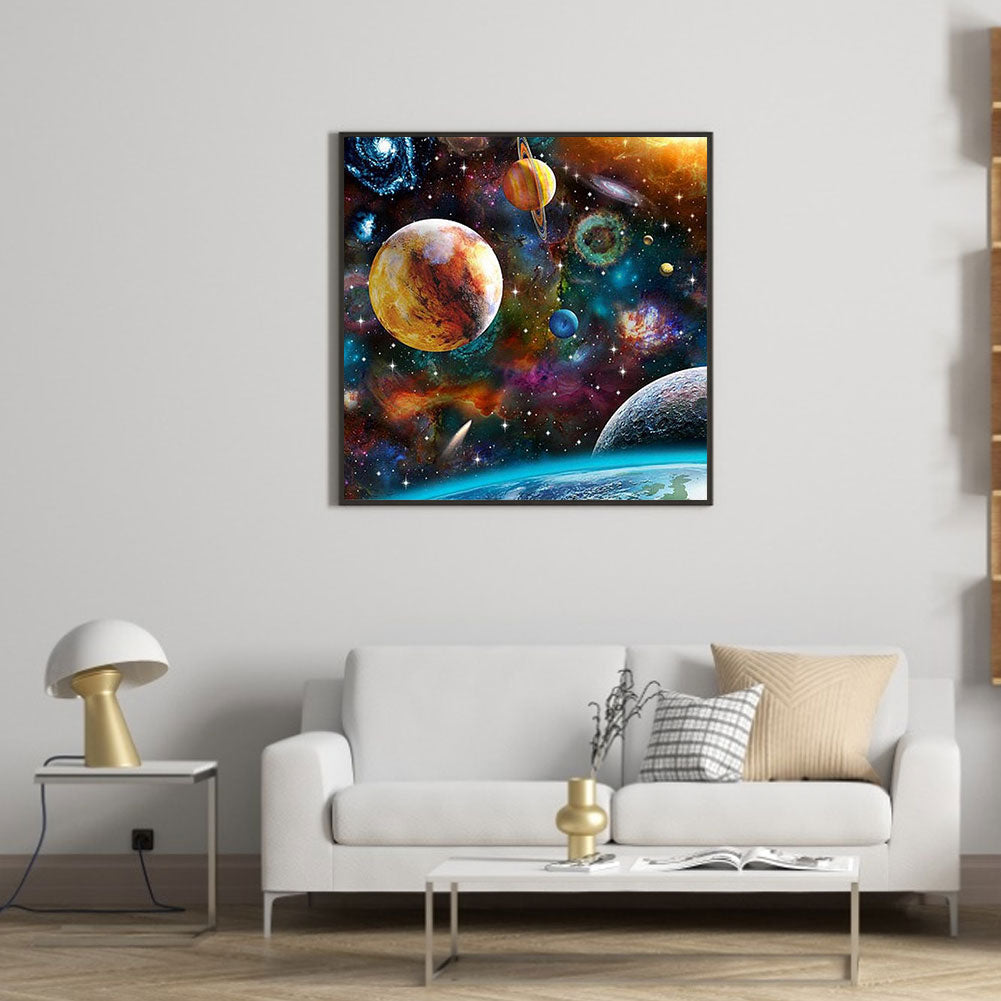Planet - Full Round Drill Diamond Painting 40*40CM