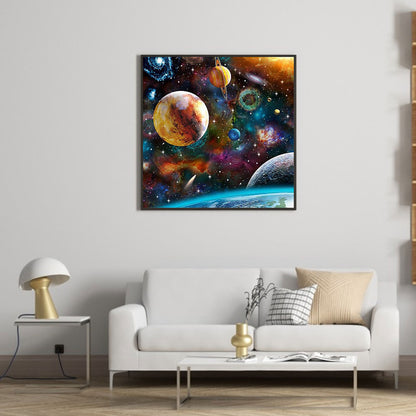 Planet - Full Round Drill Diamond Painting 40*40CM