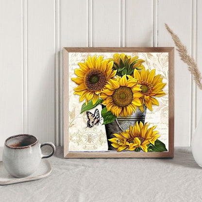 Sunflower - Full Round Drill Diamond Painting 40*40CM