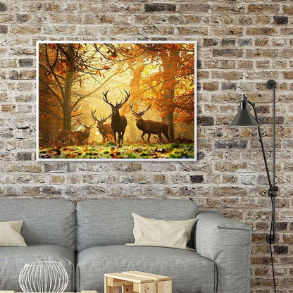 Deer In The Forest - Full Round Drill Diamond Painting 40*30CM