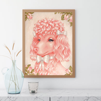 Pink Puppy - Full Round Drill Diamond Painting 30*40CM