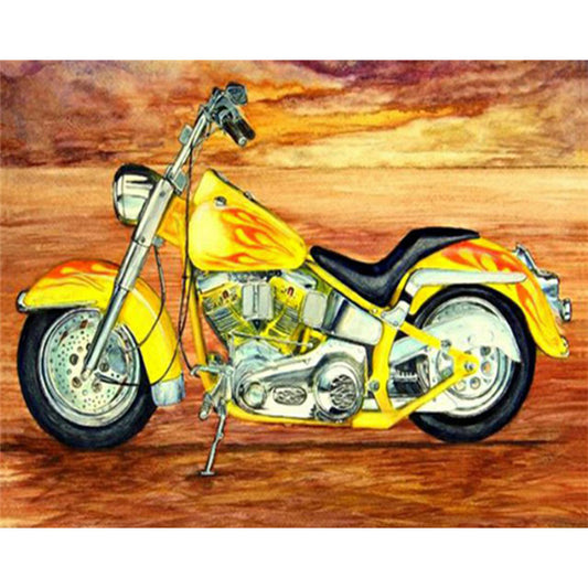 Motorcycle - Full Round Drill Diamond Painting 40*30CM