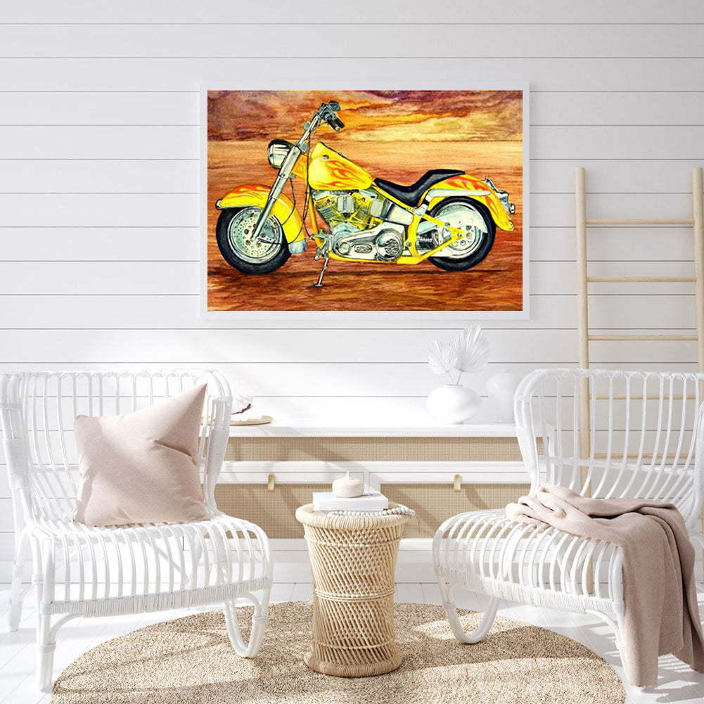 Motorcycle - Full Round Drill Diamond Painting 40*30CM