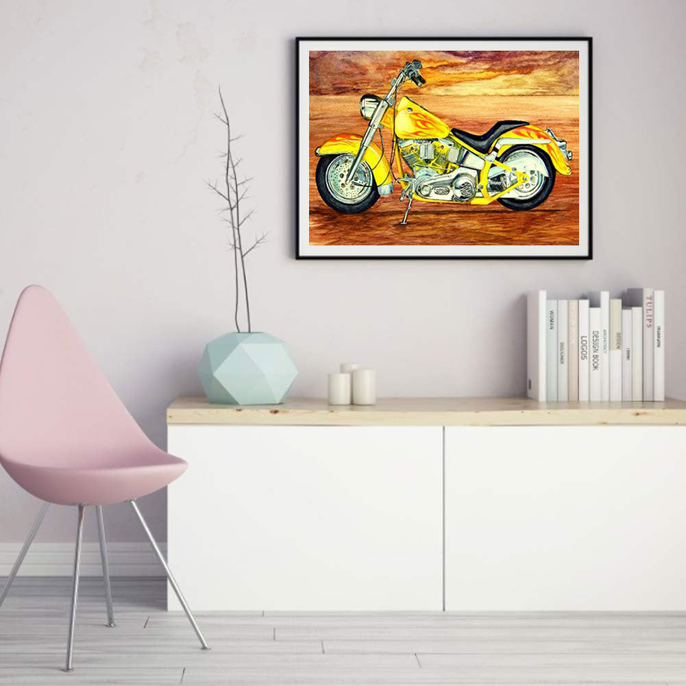 Motorcycle - Full Round Drill Diamond Painting 40*30CM