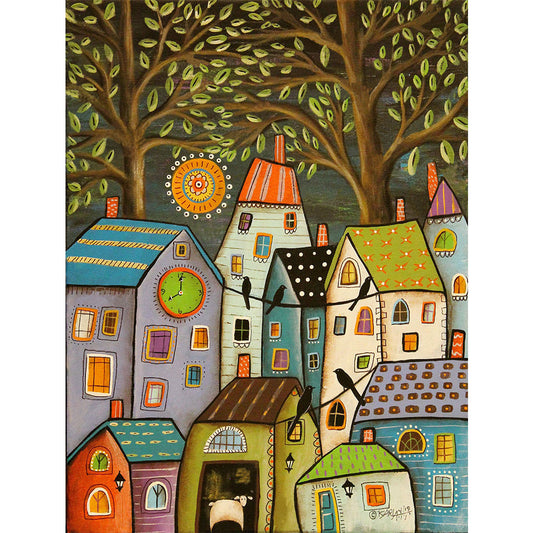 Illustration House - Full Square Drill Diamond Painting 30*40CM