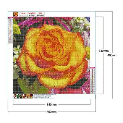 Yellow Rose - Full Round Drill Diamond Painting 40*40CM