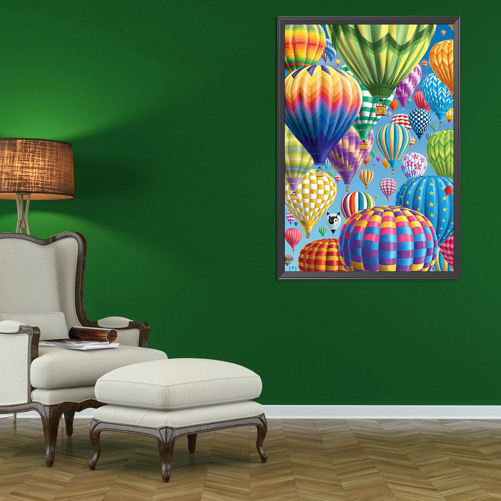 Hot Air Balloon - Full Round Drill Diamond Painting 40*60CM