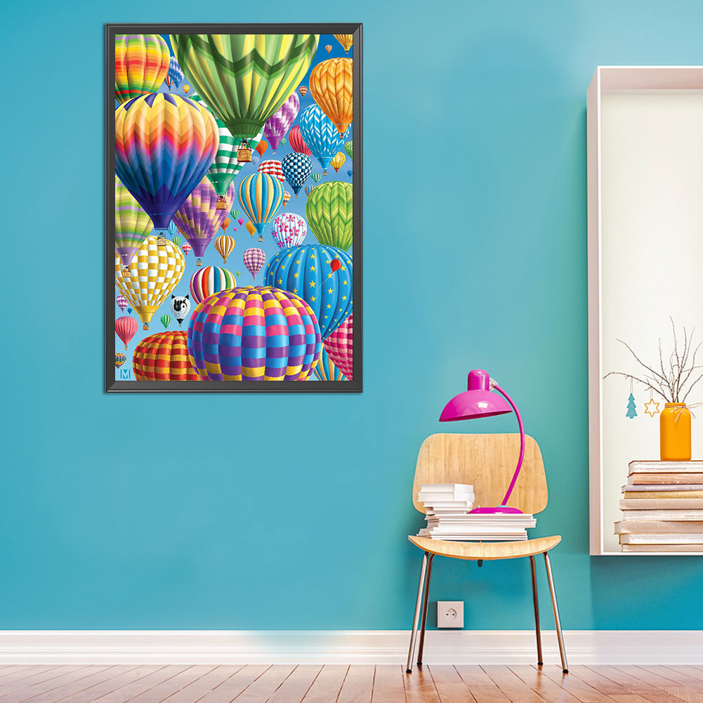 Hot Air Balloon - Full Round Drill Diamond Painting 40*60CM