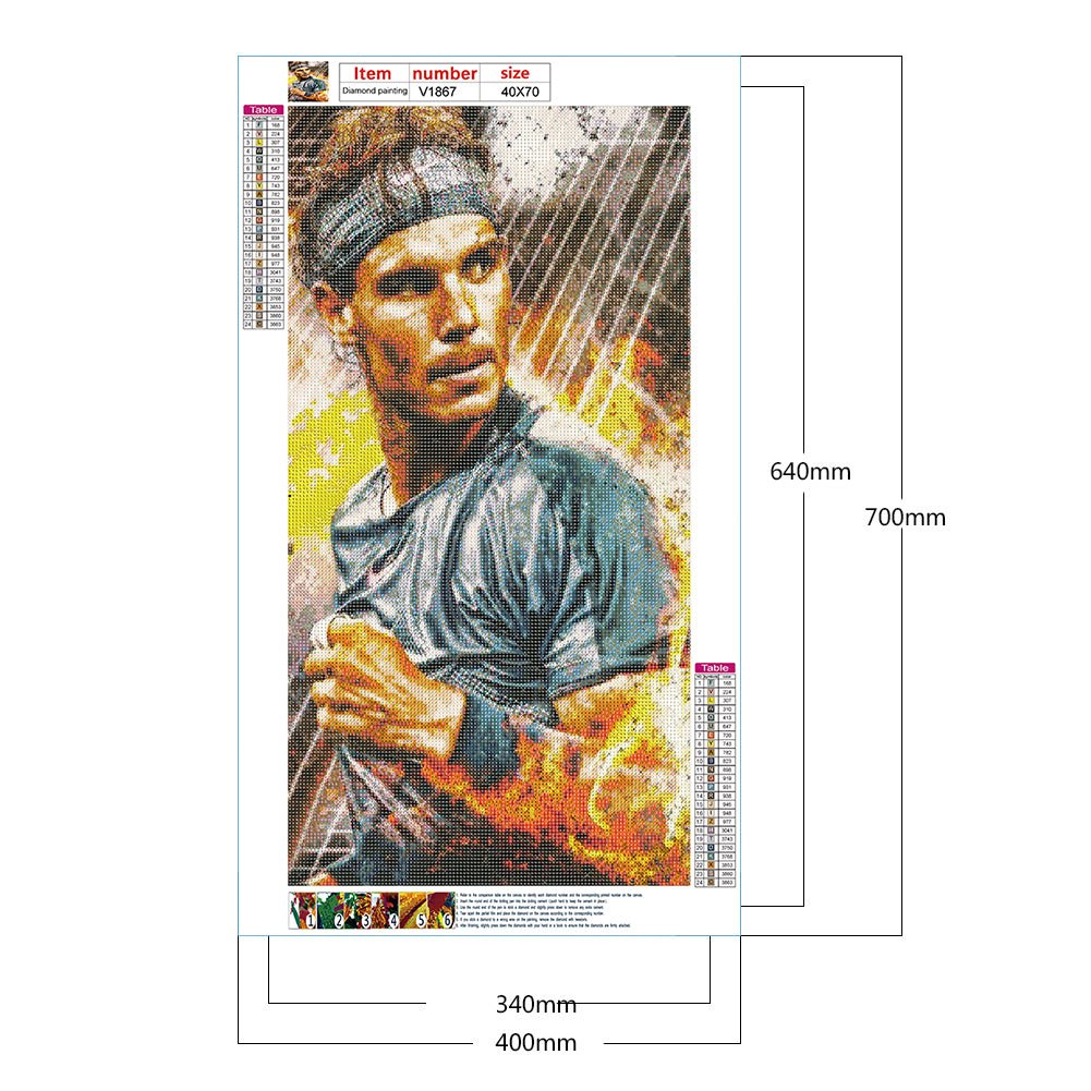 Nadal - Full Round Drill Diamond Painting 40*70CM