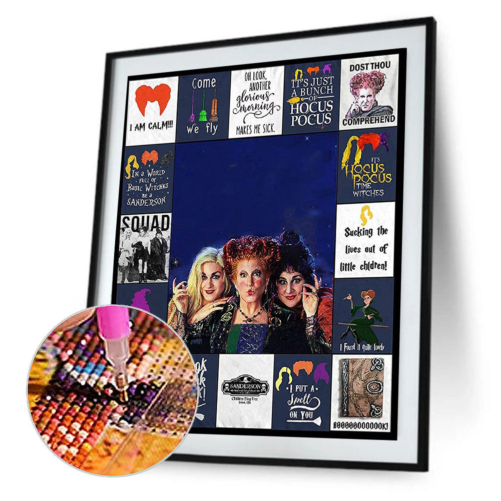 Witches Are Crazy - Full Round Drill Diamond Painting 50*60CM