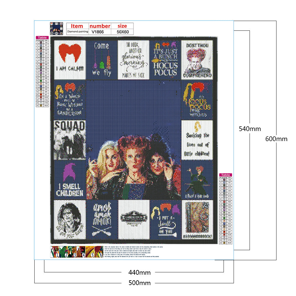 Witches Are Crazy - Full Round Drill Diamond Painting 50*60CM