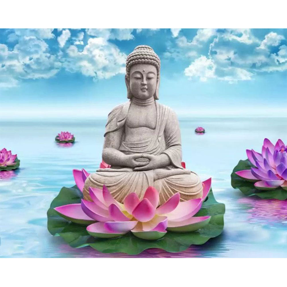 Buddha - Full Round Drill Diamond Painting 40*30CM
