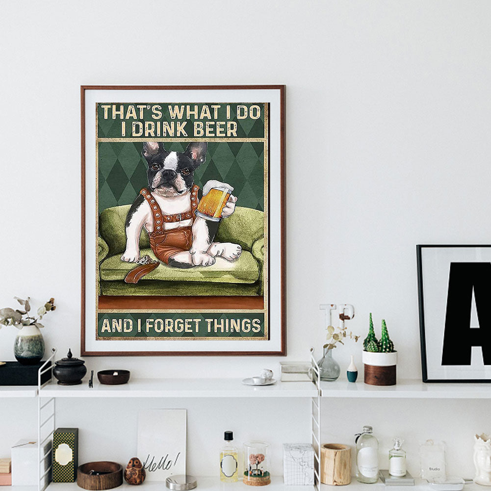 Dog - Full Round Drill Diamond Painting 30*40CM