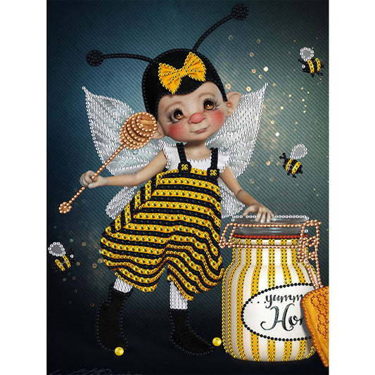 Cartoon Doll - Special Shaped Drill Diamond Paiting 30*40CM