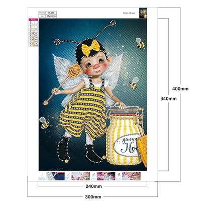 Cartoon Doll - Special Shaped Drill Diamond Paiting 30*40CM