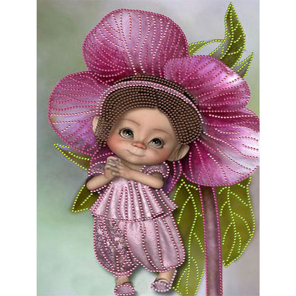 Cartoon Doll - Special Shaped Drill Diamond Paiting 30*40CM