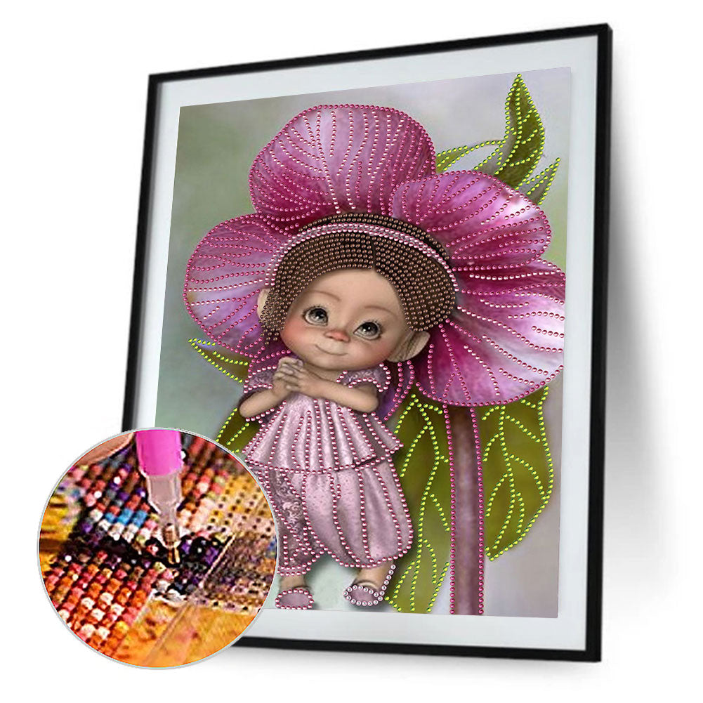 Cartoon Doll - Special Shaped Drill Diamond Paiting 30*40CM