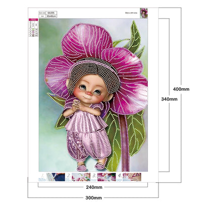 Cartoon Doll - Special Shaped Drill Diamond Paiting 30*40CM