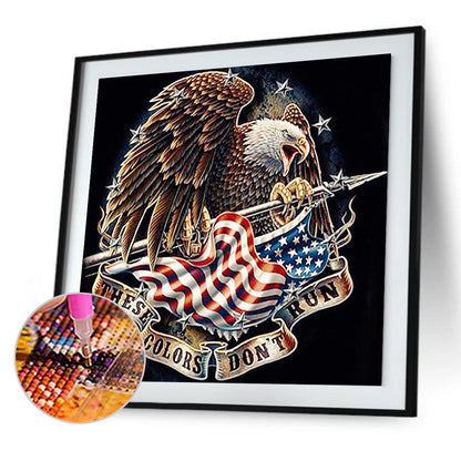 Eagle And Flag - Full Square Drill Diamond Painting 40*40CM