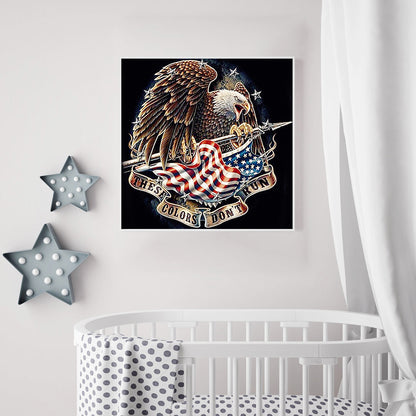 Eagle And Flag - Full Square Drill Diamond Painting 40*40CM